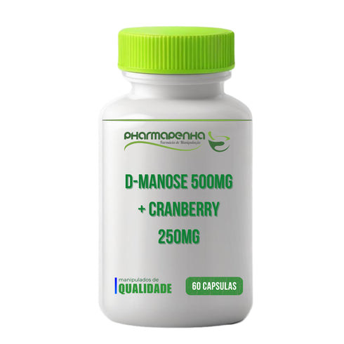 D-Manose 500mg + Cranberry 250mg 60 Cápsulas